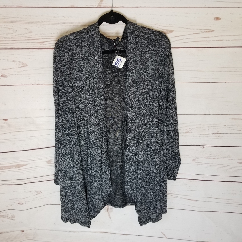 🎈Final Sale🎈Hooded Charcoal Grey Cardigan